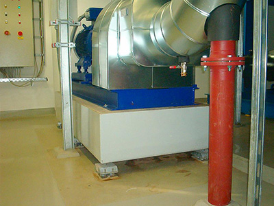 Schwingrahmen für Pumpen im Bereich Mikroelektronik